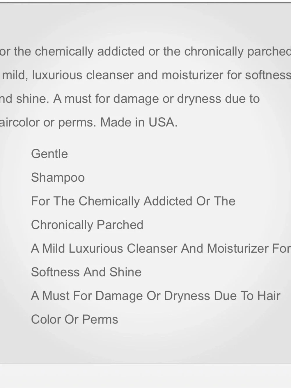 Bumble and bumble. Bb. Gentle Shampoo